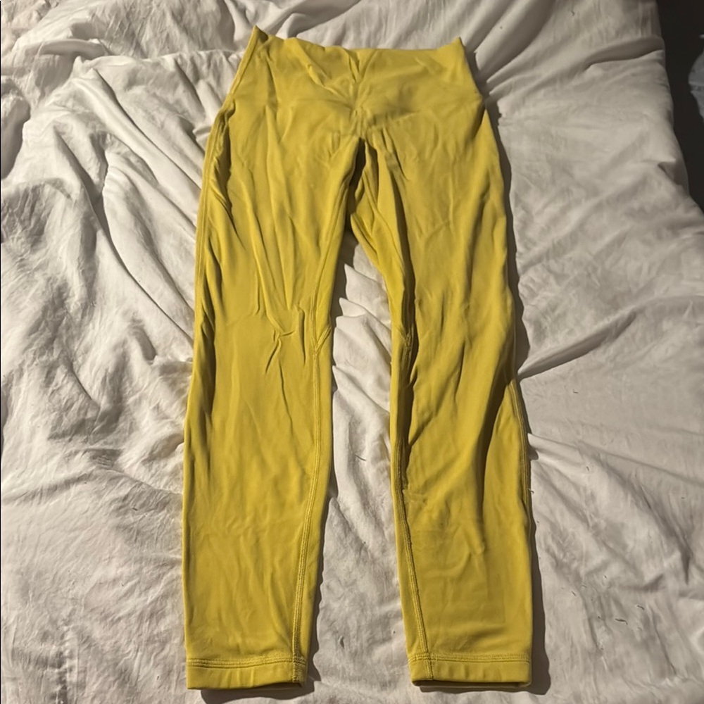 Yellow Lululemon High-Waisted Align Leggings 6